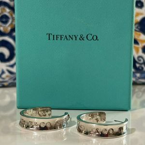 Tiffany & Co. 1837 Hoop Earrings 925 Silver